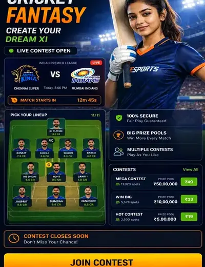 Esporte365bet (sports 365 bet) fantasy cricket & matchday visual 3